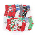 Chaussettes de bas de Noël motifs mignons chaussettes de cheville en coton modes de festives imprimés